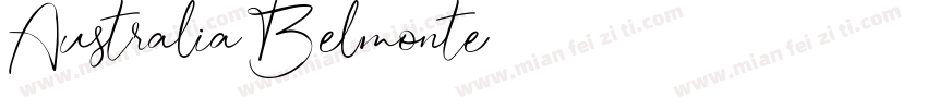 Australia Belmonte 字体字体转换